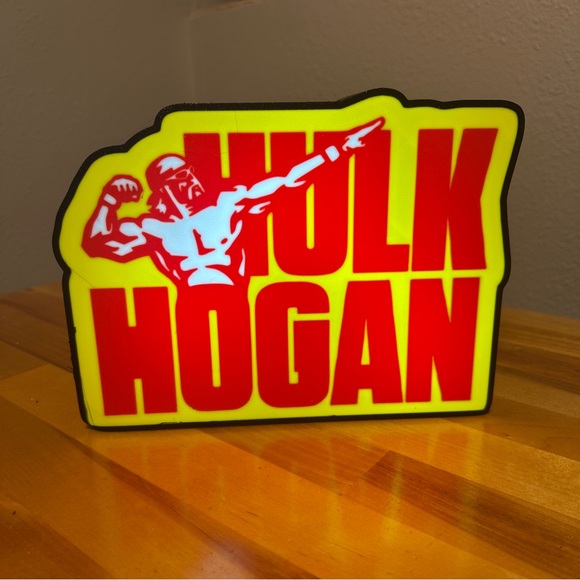 Hulk Hogan LED Light Sign - Picture 3 of 4